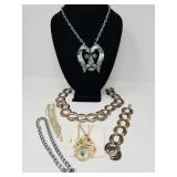 Chunky vintage costume jewelry