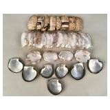 27 hand-carved mother-of pearl gold-lipped