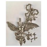 Elaborate mid-century vintage costume brooch