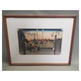 Signed Utagawa Hiroshige woodblock print