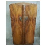 Art Deco burr walnut gentleman