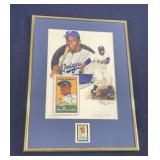 Signed, framed Christopher Paluso Jackie Robinson