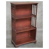 Vintage Butler-style mahogany bookcase