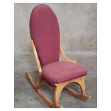 Vintage upholstered bentwood child