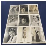 Lot of vintage Hollywood black-and-white photos