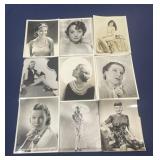 Lot of vintage Hollywood black-and-white photos
