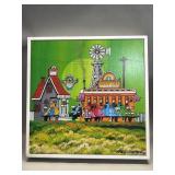 Signed Fred Bonn painting on board