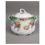 Triple crown Germany antique lidded sugar bowl
