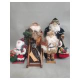 Group of Christmas Santa