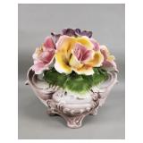 Vintage Italian Capodimonte porcelain floral