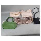 Group of fabric and faux leather designer style