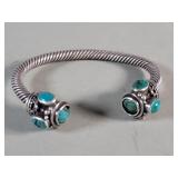 Vintage sterling silver and turquoise bracelet