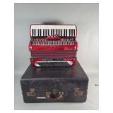 Vintage B. Burini piano accordion Castelfidardo
