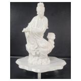 Guan Yin carved marble sculpture