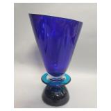 Steven Correia "Saturn ring" art glass vase