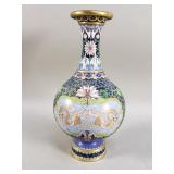 Vintage Chinese cloisonne vase