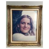 Vintage photo with a canvas texture finish