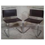 Pair of Mart Stam-style Mid-century modern