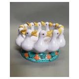 Vintage ceramic "Circle of Geese" bowl as is,
