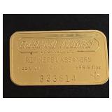 1 Troy oz .9999 Gold Bar Engelhard Industries of