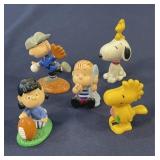 Lot of rubber Peanuts characters