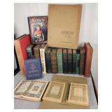 Antique books; Charles Dickens, Maya Angelou