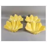 4 MCM metlox California pottery scalloped edge