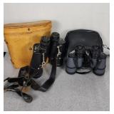 3 pairs of binoculars: Vega, Celestron, USCamel
