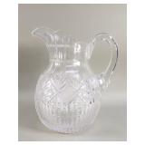 Cut crystal pitcher