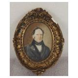 18th century hand-painted portrait