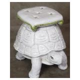 Italian glazed pottery turtle garden stool