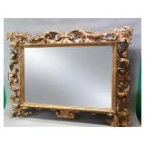 Vintage Italian Rococo-style giltwood mirror