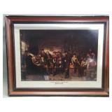 John Mulvany Western courtroom scene offset print