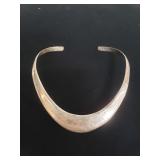 Vintage Modernist sterling silver choker