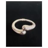 Vintage sterling silver hand hammered hinged