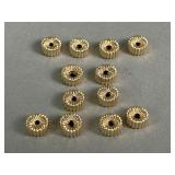 Group of unmarked 14kt gold beads