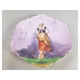 Antique Limoges hand painted porcelain cabinet