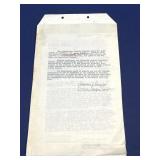 Signed contract Mabel Cooper for Jackie Cooper