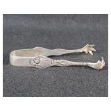 Sterling silver sugar tongs