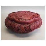 Chinese carved cinnabar box