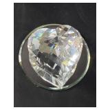 Swavorski crystal heart shaped paperweight