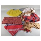 Group of scarves and shawls