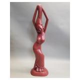 Signed Tarukan Siwa vintage carved wood Balinese
