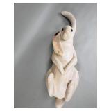Woodcarved wall hanging rabbit
