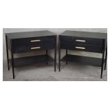 Pair of Mtl Work Grand NS HRS metal nightstands
