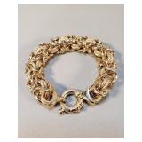 Sterling with gold overlay Byzantine chain link