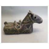 Vintage Chinese pottery incense container