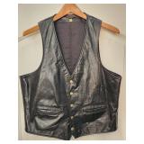 Vintage purple hog leathers motorcycle vest
