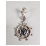 Tiffany & Co. sterling silver compass key ring
