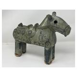 Ceramic Ming Dynasty-style war horse